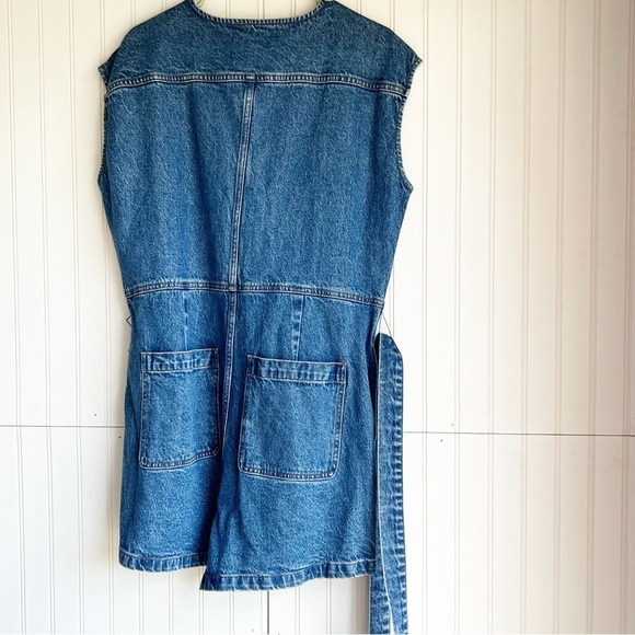MADEWELL Size 14 Zip-Front Romper: TENCEL Denim Edition - Picture 9 of 9